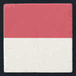 Monaco Flagga Stenunderlägg<br><div class="desc">Patriotisk flagga i Monaco.</div>