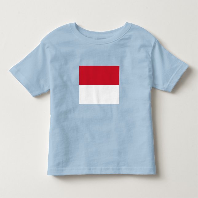 Monaco Flagga T Shirt (Framsida)