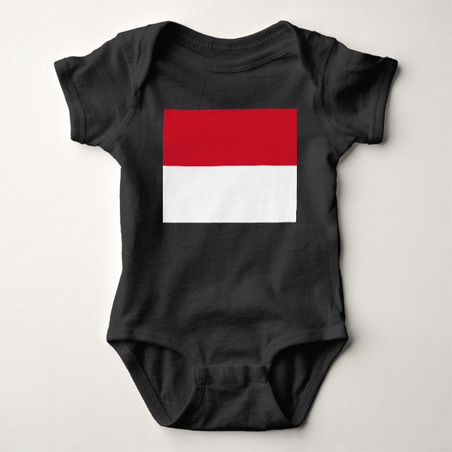 Monaco-flagga T Shirt (Framsida)