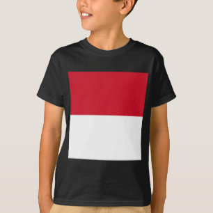 Monaco-flagga T Shirt