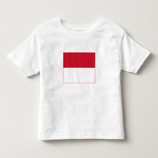 Monaco Flagga T Shirt (Framsida)