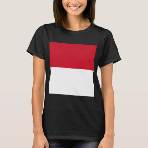 Monaco-flagga T Shirt
