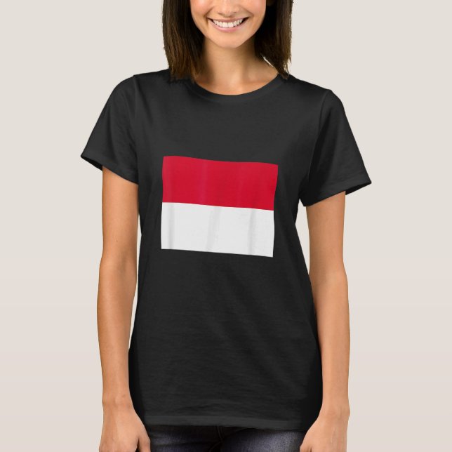Monaco flagga t shirt (Framsida)