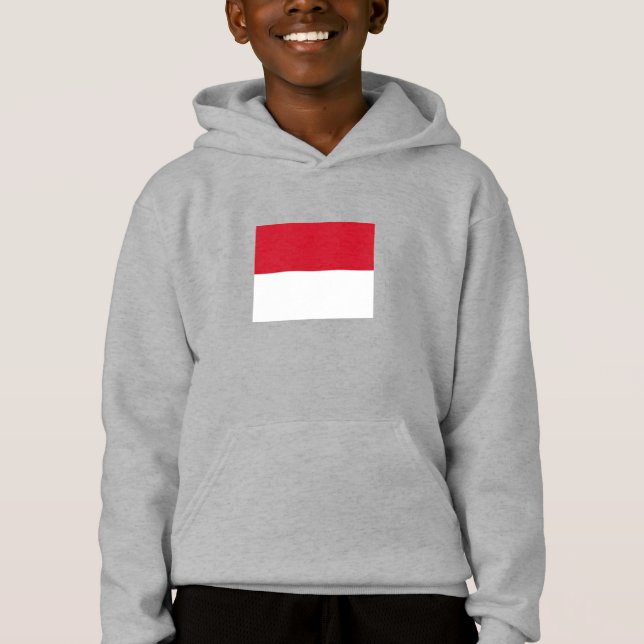 Monaco Flagga T Shirt (Framsida)