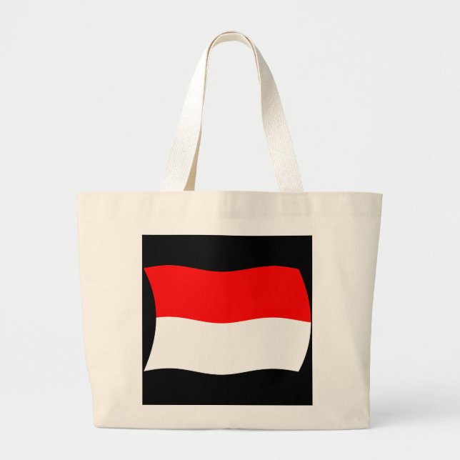 Monaco Flagga Tote Bag Jumbo Tygkasse (Framsidan)
