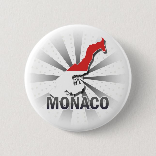 Monaco flaggakarta 2,0 knapp (Framsida)