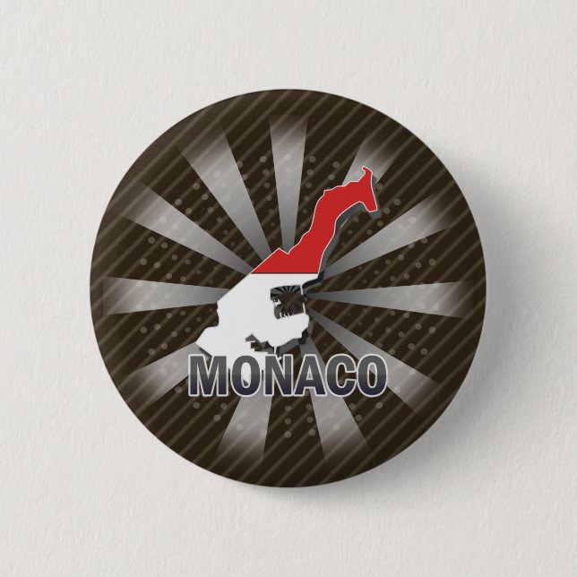 Monaco flaggakarta 2,0 knapp (Framsida)