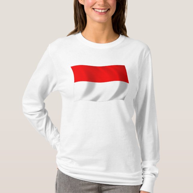 Monaco Flaggtröja Tee Shirt (Framsida)
