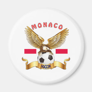 Monaco fotbolldesigner magnet