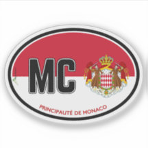 MONACO Furstendömet Monaco 01 dekal
