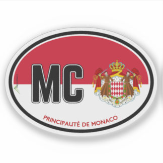 MONACO Furstendömet Monaco 01 dekal