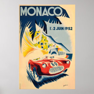 Monaco Grand Prix 1930 – Vintage Motor Racing Poster
