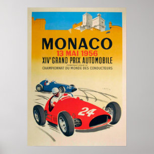 Monaco, Grand Prix 1956 Poster