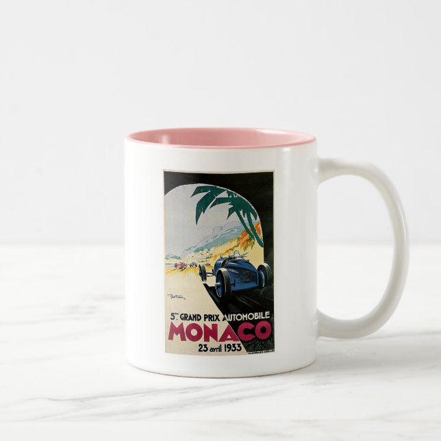 Monaco Grand Prix Automobile Två-Tonad Mugg (Höger)