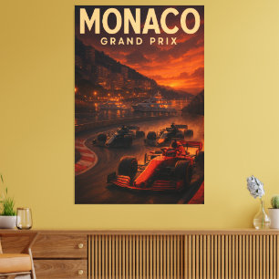 Monaco Grand Prix Circuit de Monaco F1 2024 Gatu Canvastryck