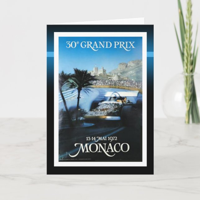 Monaco grand prix kort (Framsida)