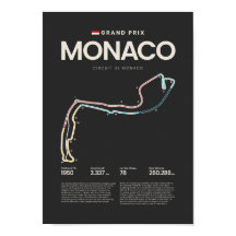 Monaco Grand Prix-kretskartskarta
