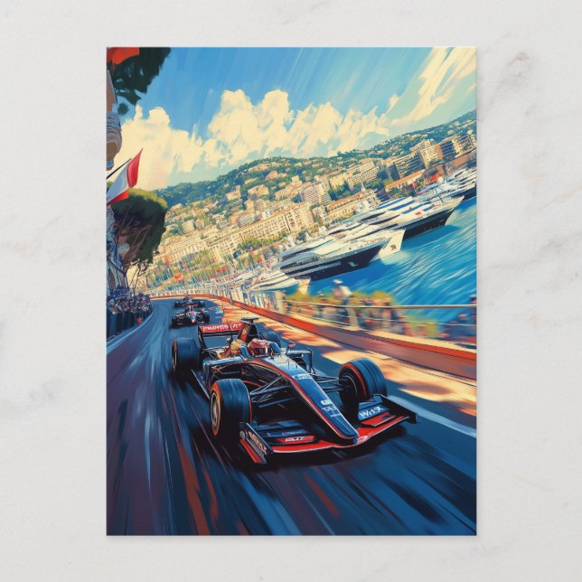 Monaco Grand-prix Vykort (Framsida)