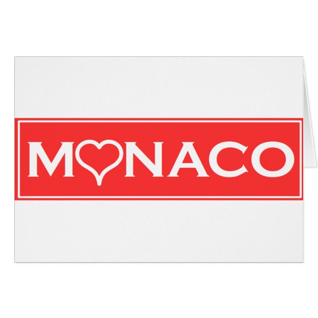 monaco hälsningskort (Framsidan Horizontal)