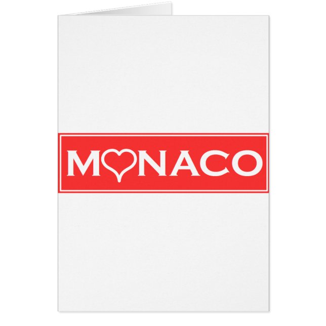 monaco hälsningskort (Framsidan)
