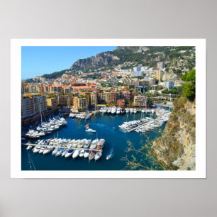 Monaco hamn poster