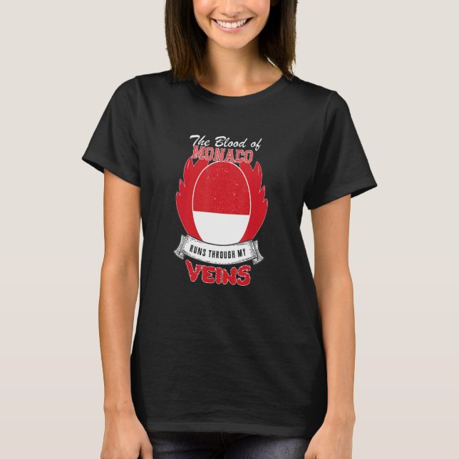 Monaco i mina Veins T Shirt (Framsida)
