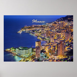 Monaco i natt poster