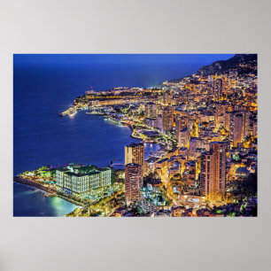 Monaco i natt poster