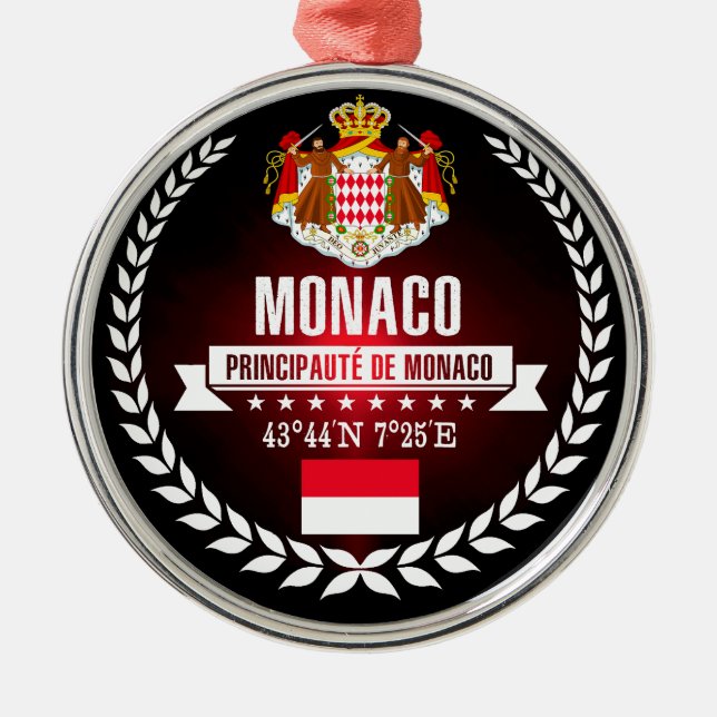 Monaco Julgransprydnad Metall (Framsidan)