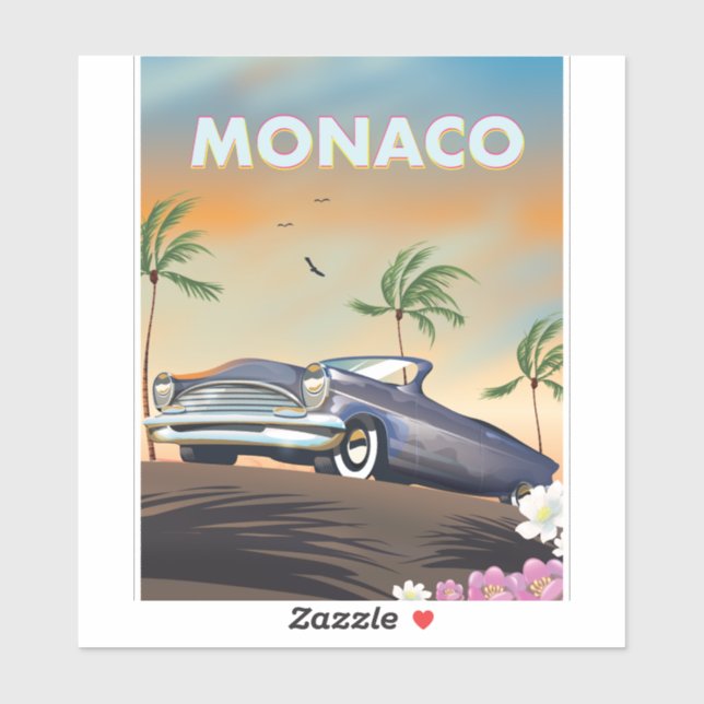 Monaco Klistermärken (Ark)