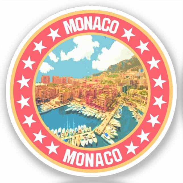 Monaco Klistermärken (Framsida)