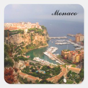 Monaco Magnet Fyrkantigt Klistermärke