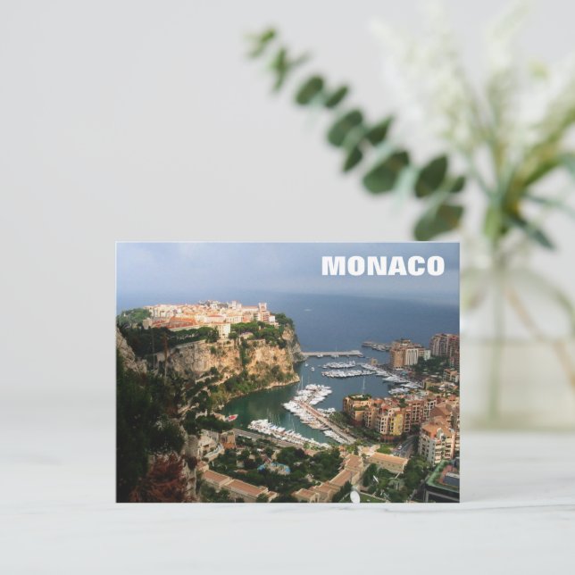 Monaco Magnet Vykort (Stående Fram)