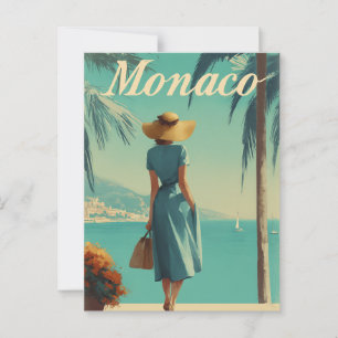 Monaco mode vintage vykort