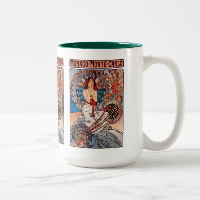 Monaco Monte Carlo , Alfons Mucha Två-Tonad Mugg (Höger)