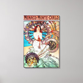 Monaco Monte Carlo av Alphonse Mucha Canvastryck