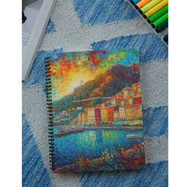 Monaco, Monte-Carlo Bay i van Gogh stil Anteckningsbok