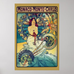 Monaco Monte-Carlo (Guld) Poster