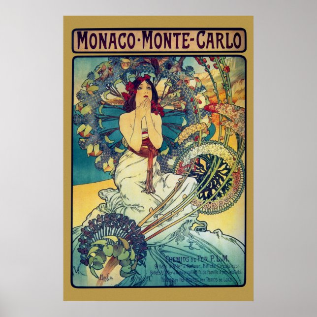 Monaco Monte-Carlo (Guld) Poster (Framsidan)