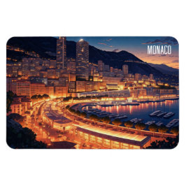 Monaco Monte Carlo i natt Magnet