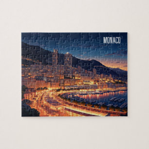 Monaco Monte Carlo i natt Pussel