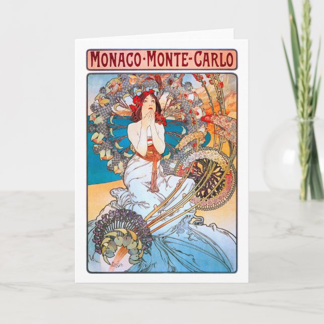 Monaco, Monte-Carlo, Mucha Kort (Framsida)