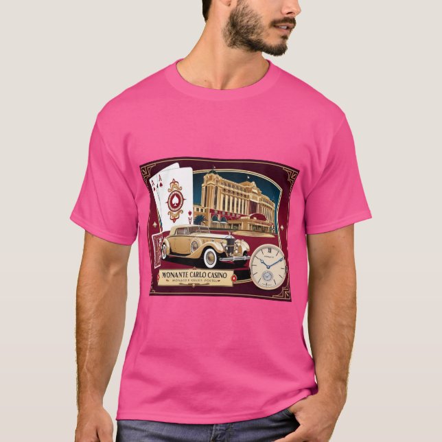 Monaco Monte Carlo Tshirt T Shirt (Framsida)