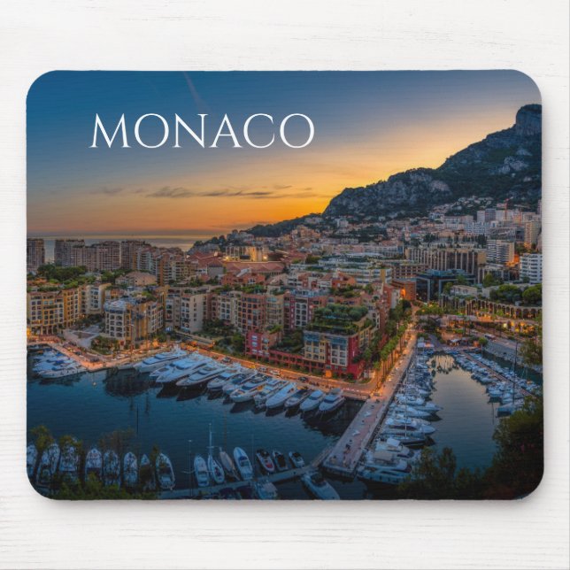 Monaco Mouse Pad Souvenir Memento Musmatta (Framsidan)