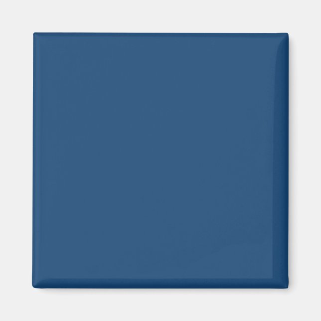 Monaco Noble Blue Solid Färg Magnet (Framsidan)