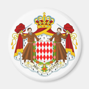 Monaco-Officiell Jackar Arm Heraldry Symbol Magnet
