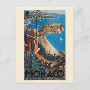 Monaco PLM-Vintage efter 1925 Poster Vykort