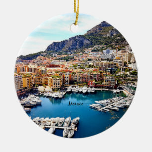 Monaco Port Julgransprydnad Keramik