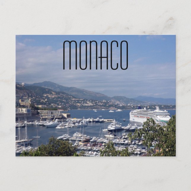monaco-port vykort (Framsida)