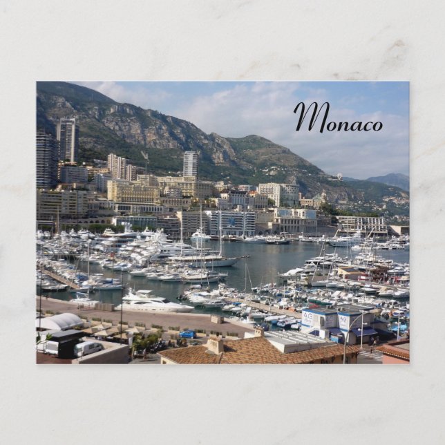 monaco-port vykort (Framsida)